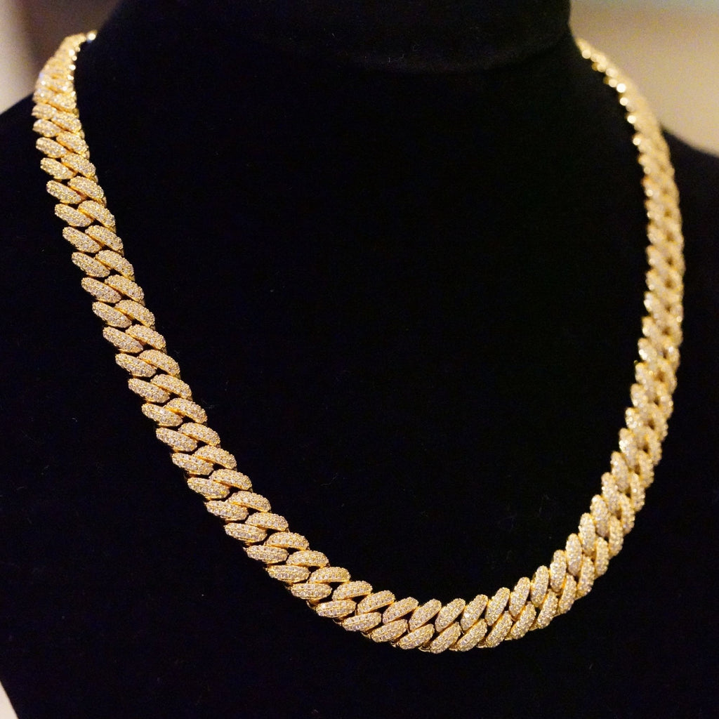 Miami Cuban Chain マイアミキューバンチェーン 【 14mm 】Silver / Gold