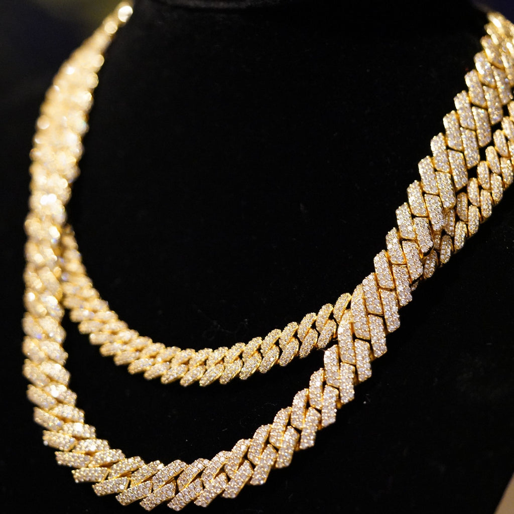 Miami Cuban Chain マイアミキューバンチェーン 【 14mm 】Silver / Gold