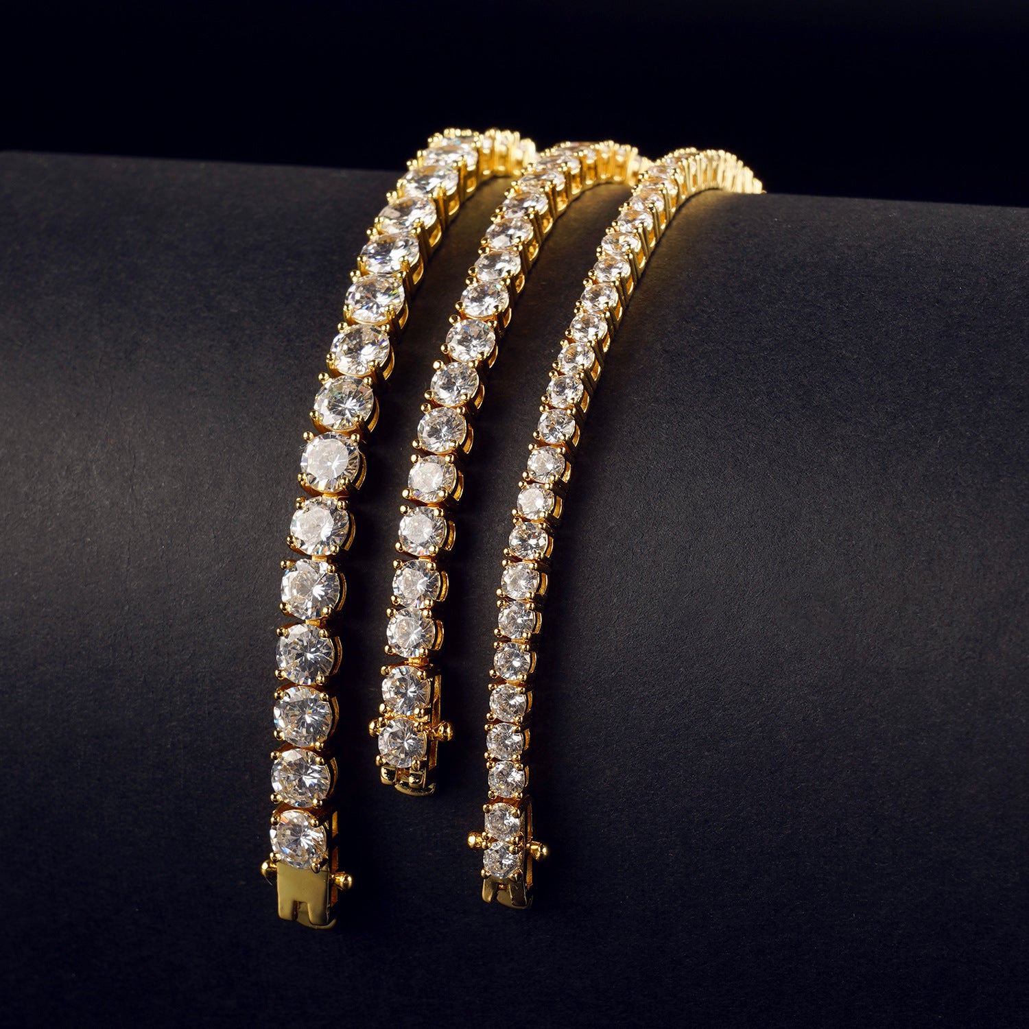 Tennis Chain Bracelet テニスチェーン ブレスレット【 3.5mm 】Silver / Gold