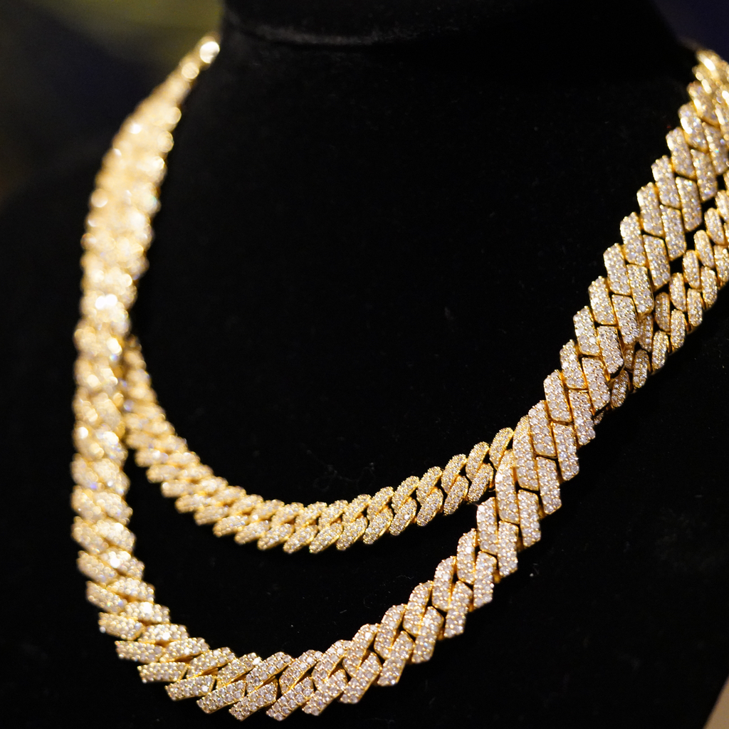 Cuban Link Chain キューバンリンクチェーン 【 14mm 】Silver / Gold