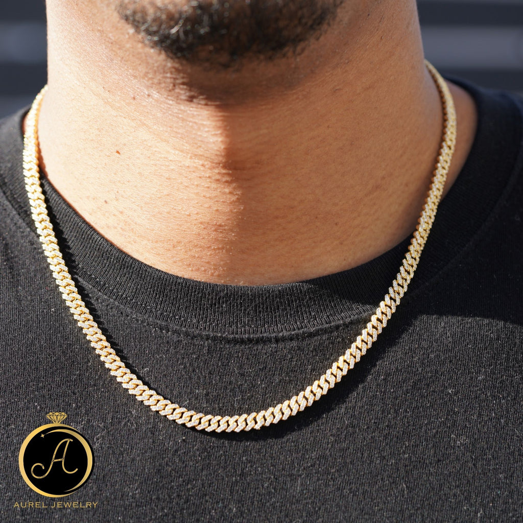 Cuban Link Chain キューバンリンクチェーン 【 5mm 】Silver / Gold