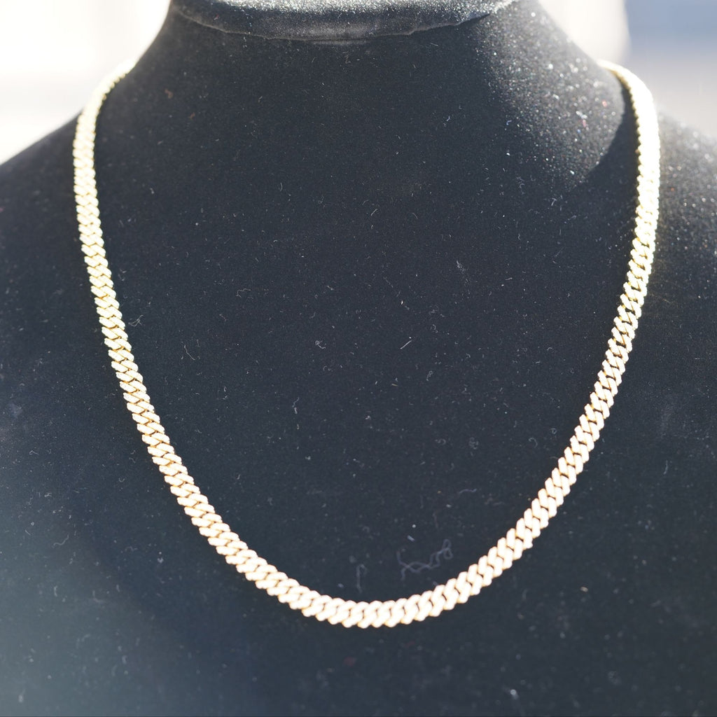 Cuban Link Chain キューバンリンクチェーン 【 5mm 】Silver / Gold