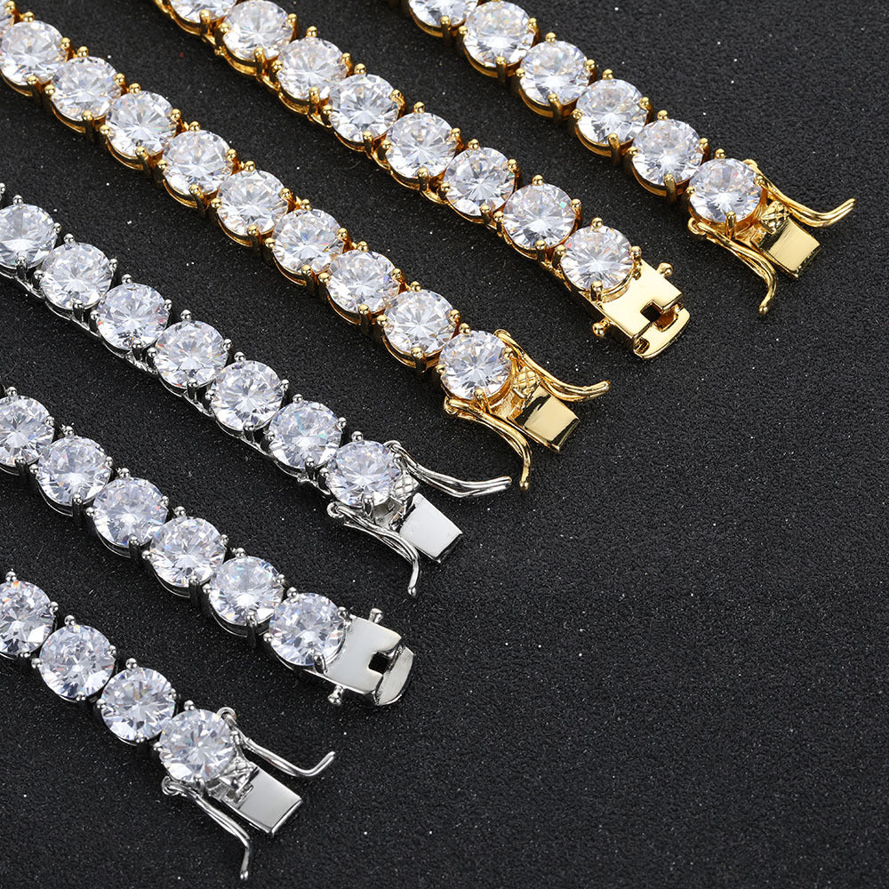 Tennis Chain Bracelet テニスチェーン ブレスレット【8mm】Silver / Gold