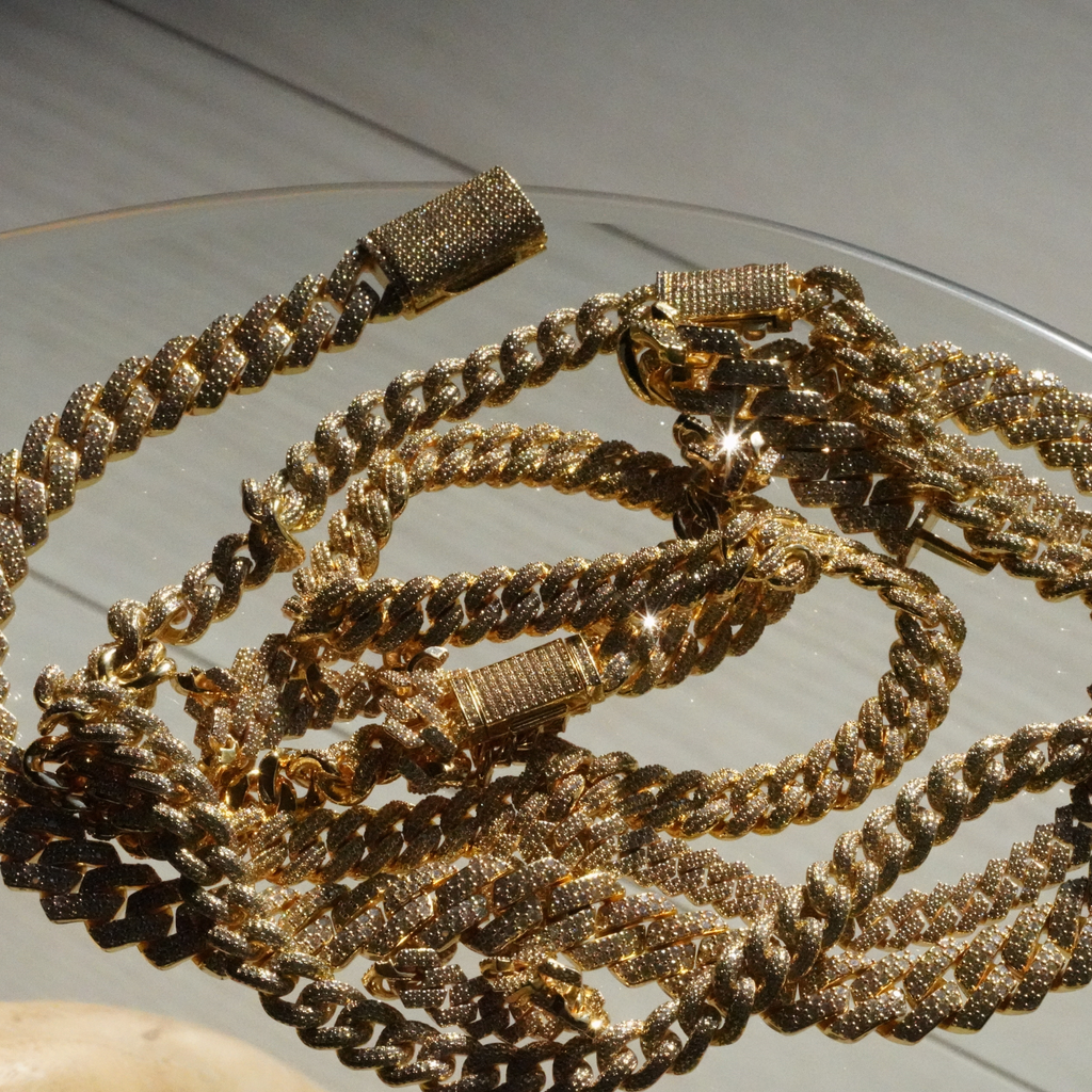 Cuban Link Chain キューバンリンクチェーン 【 14mm 】Silver / Gold