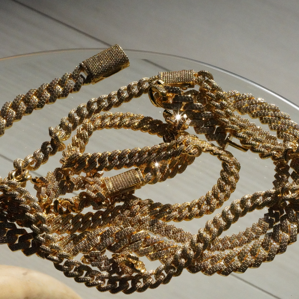 Miami Cuban Chain マイアミキューバンチェーン 【 14mm 】Silver / Gold