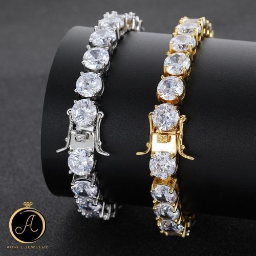 Tennis Chain Bracelet テニスチェーン ブレスレット【8mm】Silver / Gold