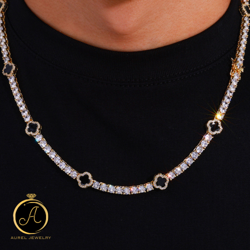 Clover Tennis Neclace クローバー テニスネックレス【Silver / Gold】