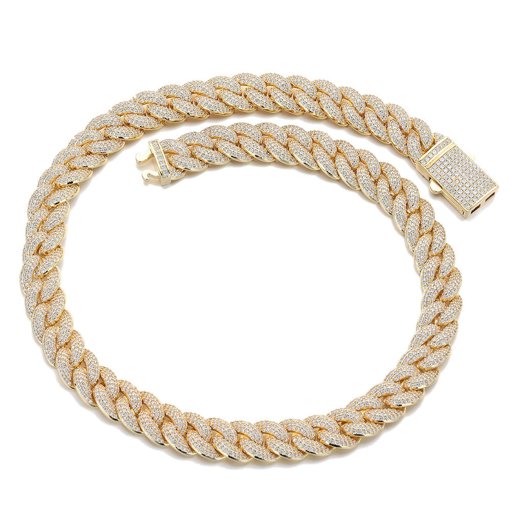 Miami Cuban Chain マイアミキューバンチェーン 【 14mm 】Silver / Gold