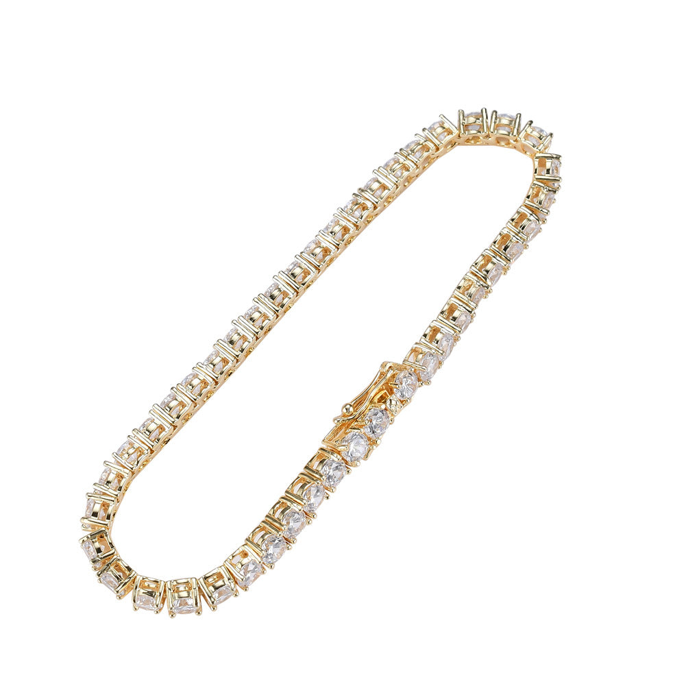 Tennis Chain Bracelet テニスチェーン ブレスレット【3mm / 5mm】Silver / Gold