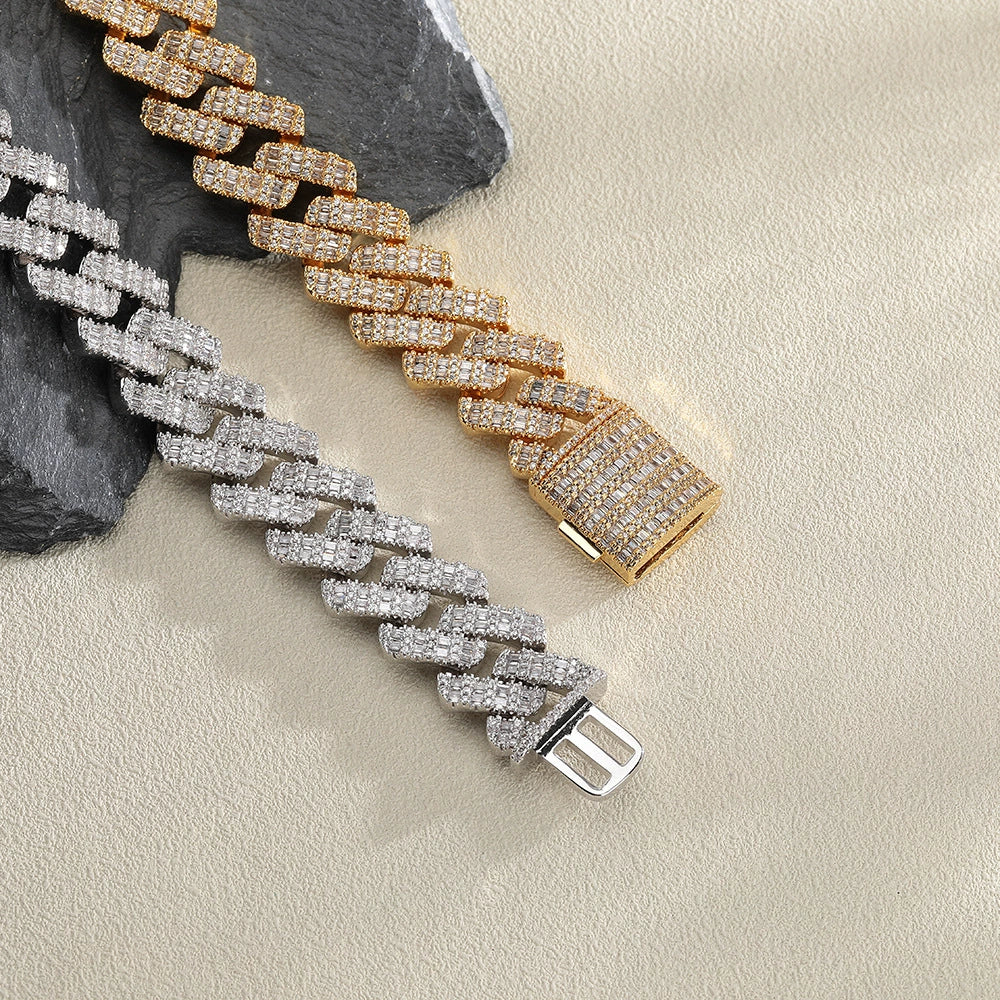 Cuban Link Bracelet キューバンリンクブレスレット 【 Silver / Gold 】
