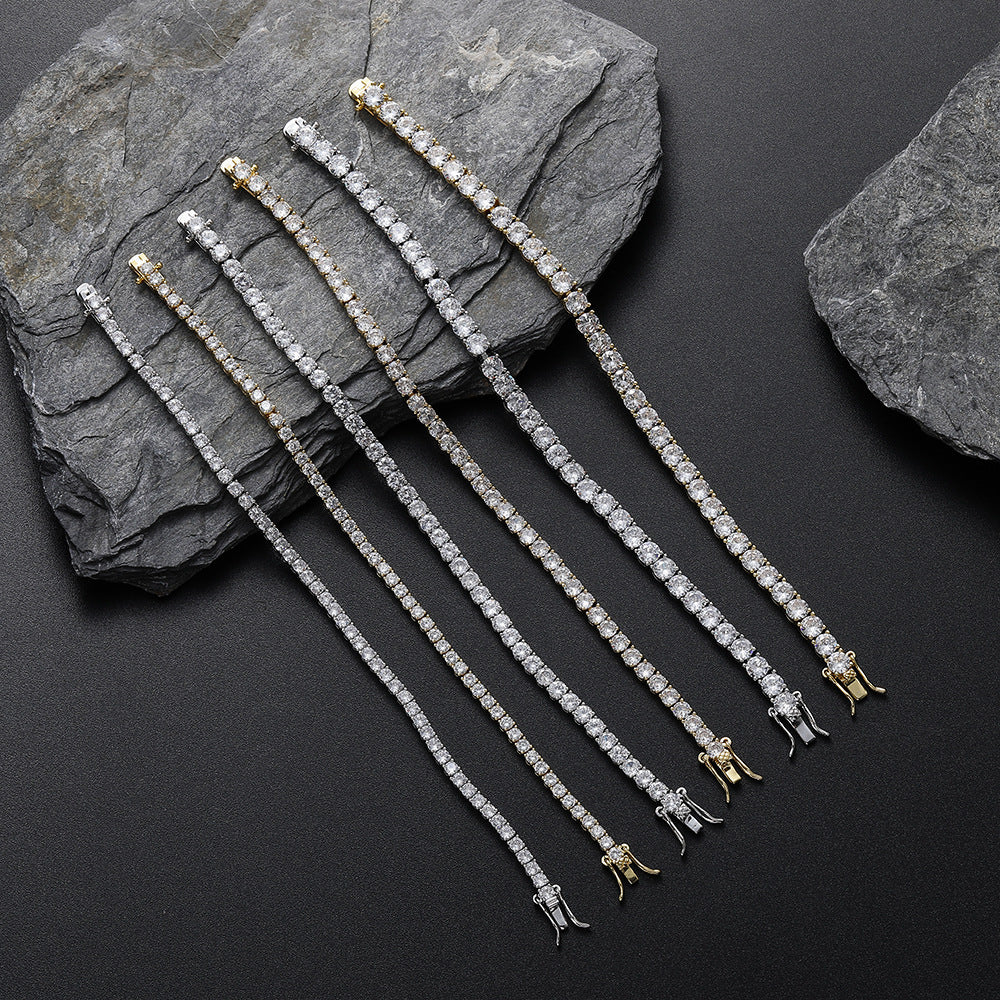 Tennis Chain Bracelet テニスチェーン ブレスレット【3mm / 5mm】Silver / Gold