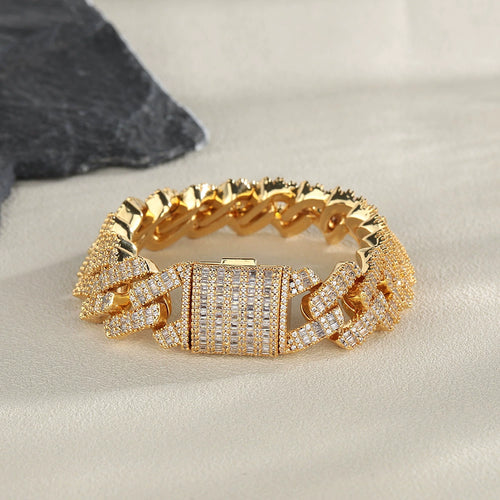 Cuban Link Bracelet キューバンリンクブレスレット 【 Silver / Gold 】