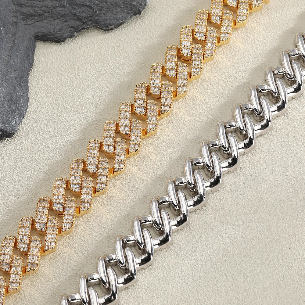 Cuban Link Bracelet キューバンリンクブレスレット 【 Silver / Gold 】