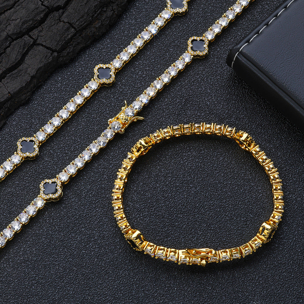 Clover Tennis Neclace クローバー テニスネックレス【Silver / Gold】