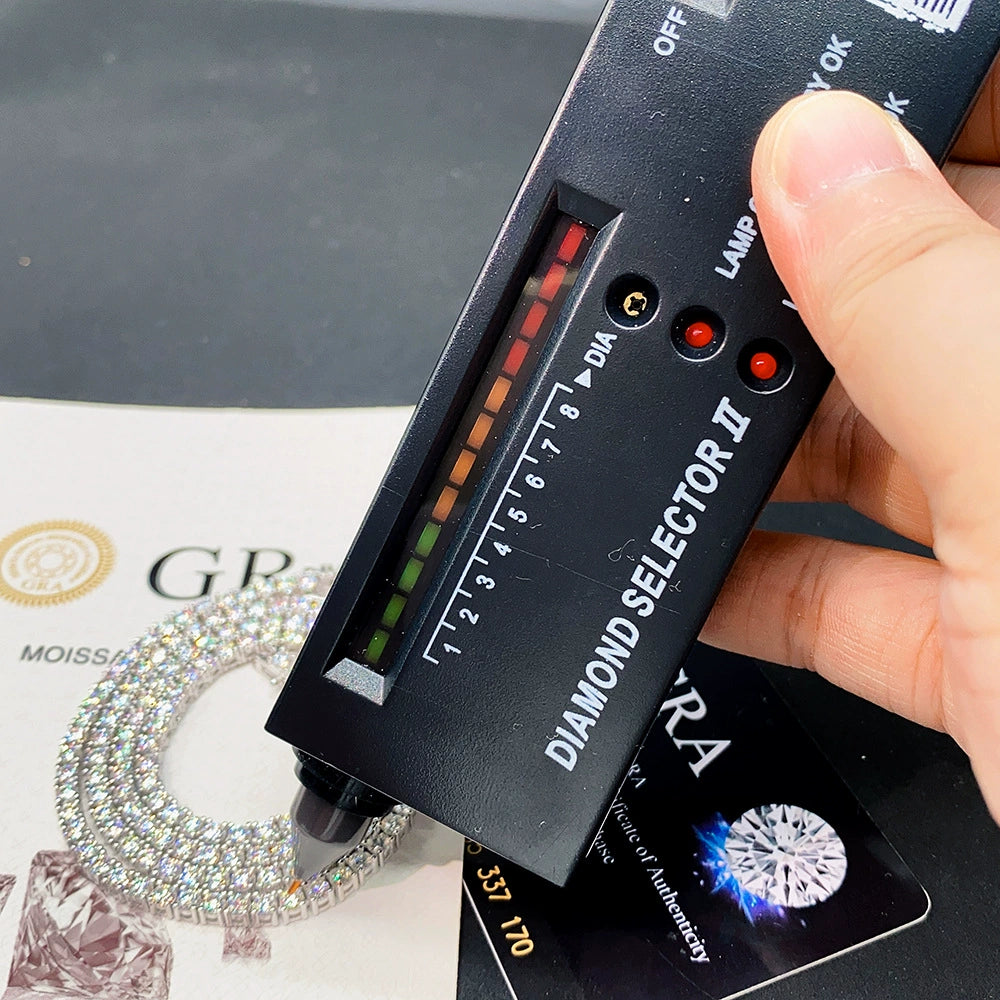 Moissanite Tennis Chain Necklace s925 モアサナイト テニスチェーン ネックレス 【2.4.5mm】Silver / Gold / Rose Gold (コピー)