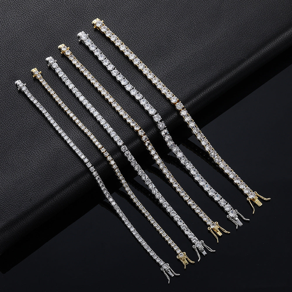 Tennis Chain Bracelet テニスチェーン ブレスレット【3mm / 5mm】Silver / Gold