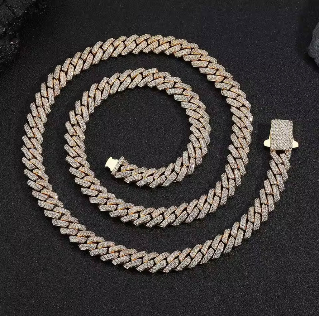 Cuban Link Chain キューバンリンクチェーン 【 8mm 】Silver / Gold